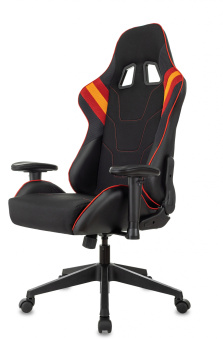 Кресло игровое Zombie VIKING 4 AERO черный/красный ткань/эко.кожа с подголов. крестов. пластик - купить недорого с доставкой в интернет-магазине