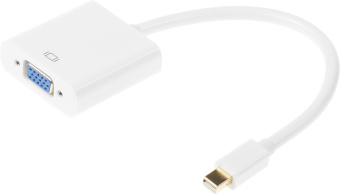 Переходник miniDisplayPort (m) VGA (f) белый - купить недорого с доставкой в интернет-магазине