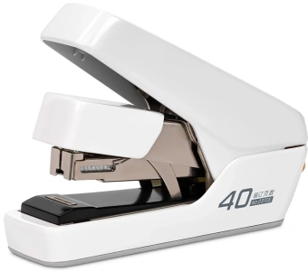 Степлер настольный Deli 0370SWhite Exceed 24/6 26/6 (40листов) снижение усилия белый 100скоб коробка - купить недорого с доставкой в интернет-магазине