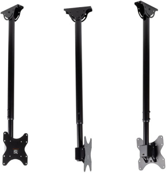 Кронштейн для телевизора Arm Media LCD-1600 черный 15"-48" макс.55кг потолочный наклон - купить недорого с доставкой в интернет-магазине