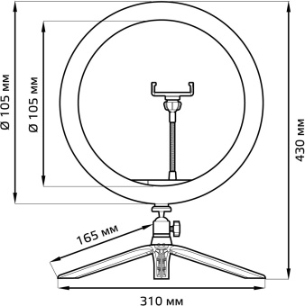 Осветитель Gauss Ring Light RL003 - цена, купить или заказать с доставкой в интернет-магазине Осветитель Gauss Ring Light RL003 - купить недорого с доставкой в интернет-магазине