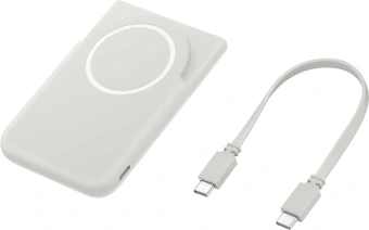 Мобильный аккумулятор Samsung External Battery Magnetic Wireless 5000mAh 15W 3A беспров.зар. серый (EB-U2500XJEGRU) - купить недорого с доставкой в интернет-магазине