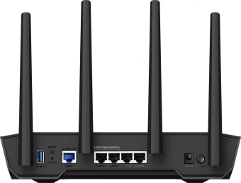 Роутер беспроводной Asus TUF-AX4200 AX4200 10/100/1000/2500BASE-TX/4G ready черный - купить недорого с доставкой в интернет-магазине