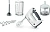 Миксер ручной Bosch MFQ37480 750Вт белый/серый