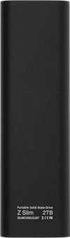 Накопитель SSD Netac USB-C 2Tb NT01ZSLIM-002T-32BK Z Slim 1.8" черный - купить недорого с доставкой в интернет-магазине