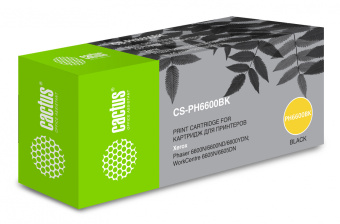 Картридж лазерный Cactus CS-PH6600BK 106R02236 черный бар.в компл. (8000стр.) для Xerox Ph 6600/ WC 6605 - купить недорого с доставкой в интернет-магазине