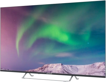 Телевизор QLED PolarLine 50" 50PQ71STC-SM черный/серебристый 4K Ultra HD 60Hz DVB-T DVB-T2 DVB-C DVB-S2 USB WiFi Smart TV (RUS) - купить недорого с доставкой в интернет-магазине