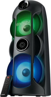 Колонка порт. Sven AC PS-720 черный 80W 1.0 BT/3.5Jack 10м 4400mAh (АС PS-720) - купить недорого с доставкой в интернет-магазине