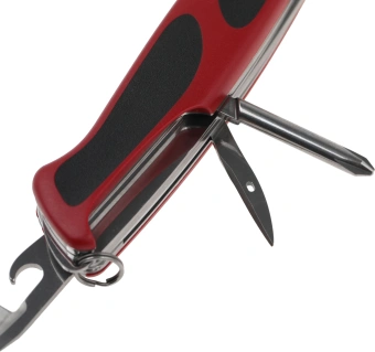 Нож перочинный Victorinox RangerGrip 78 (0.9663.MC) 130мм 12функц. красный/черный карт.коробка - купить недорого с доставкой в интернет-магазине