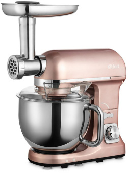 Миксер планетарный Kitfort КТ-3015 1000Вт золотистый - купить недорого с доставкой в интернет-магазине