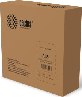 Пластик для принтера 3D Cactus CS-3D-ABS-1KG-DARKGN ABS d1.75мм 1кг L380м 1цв. - купить недорого с доставкой в интернет-магазине