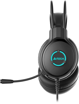 Наушники с микрофоном A4Tech Fstyler FH300U черный 2м мониторные USB оголовье (FH300U BLACK) - купить недорого с доставкой в интернет-магазине