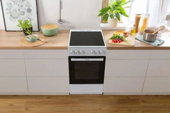 Плита Электрическая Gorenje GEC5A12WG-B белый стеклокерамика (без крышки) - купить недорого с доставкой в интернет-магазине