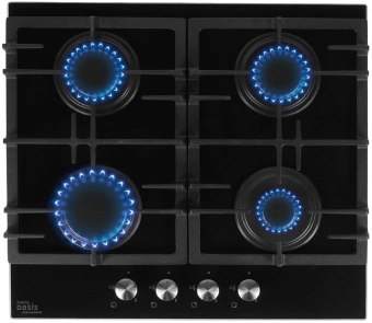 Газовая варочная поверхность Oasis P-GEB черный - купить недорого с доставкой в интернет-магазине