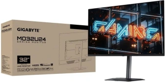 Монитор Gigabyte 31.5" MO32U24 черный QD OLED LED 16:9 HDMI M/M матовая HAS Piv 1500000:1 300cd 178гр/178гр 3840x2160 240Hz DP 4K USB 7.95кг - купить недорого с доставкой в интернет-магазине