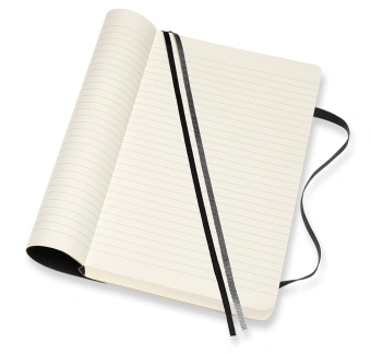 Блокнот Moleskine CLASSIC SOFT EXPENDED QP616EXP Large 130х210мм 400стр. линейка мягкая обложка черный - купить недорого с доставкой в интернет-магазине