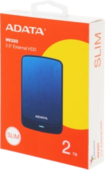 Жесткий диск A-Data USB3.1 2TB AHV320-2TU31-CBL HV320 2.5" синий - купить недорого с доставкой в интернет-магазине