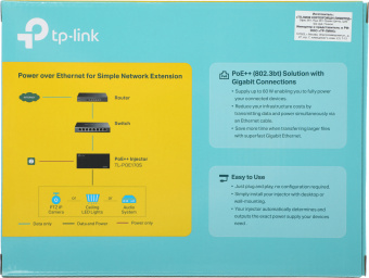 Инжектор PoE TP-Link POE170S 10/100/1000BASE-T 100-240В(АС) - цена, купить или заказать с доставкой в интернет-магазине Инжектор PoE TP-Link POE170S 10/100/1000BASE-T 100-240В(АС) - купить недорого с доставкой в интернет-магазине