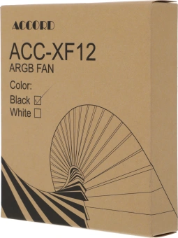Вентилятор для корпуса Accord ACC-XF12 ARGB 120х120x25 черный 3-pin 23.7дБ (ACC-XF12 ARGB BLACK) brown box - цена, купить или заказать с доставкой в интернет-магазине Вентилятор для корпуса Accord ACC-XF12 ARGB 120х120x25 черный 3-pin 23.7дБ (ACC-XF12 ARGB BLACK) brown box - купить недорого с доставкой в интернет-магазине