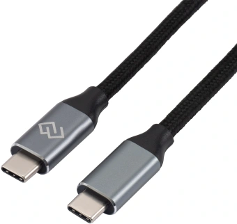 Кабель Digma D-TYPE-C-USB3.2-100W-4K-2M USB Type-C (m)-USB Type-C (m) 2м черный - купить недорого с доставкой в интернет-магазине
