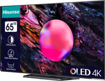 Телевизор OLED Hisense 65" 65A85K черный 4K Ultra HD 120Hz DVB-T DVB-T2 DVB-C DVB-S DVB-S2 USB WiFi Smart TV (RUS) - купить недорого с доставкой в интернет-магазине