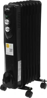 Радиатор масляный Ballu Classic Black BOH/CL-07BRN 1500Вт черный/серый - купить недорого с доставкой в интернет-магазине