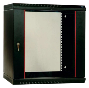 Шкаф коммутационный ЦМО ШРН-ЭКОНОМ (ШРН-Э-12.350-9005) настенный 12U 600x350мм пер.дв.стекл 85кг черный 300мм - купить недорого с доставкой в интернет-магазине