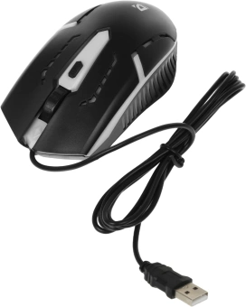 Мышь Defender Flash MB-600L черный оптическая 1200dpi USB 3but (52600) - купить недорого с доставкой в интернет-магазине