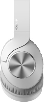 Наушники накладные A4Tech 2Drumtek BH300 белый/серый беспроводные bluetooth оголовье (BH300 GRAYISH WHITE) - купить недорого с доставкой в интернет-магазине
