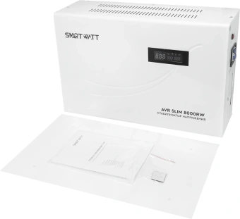 Стабилизатор напряжения Smartwatt AVR Slim 8000RW 8000ВА белый - купить недорого с доставкой в интернет-магазине