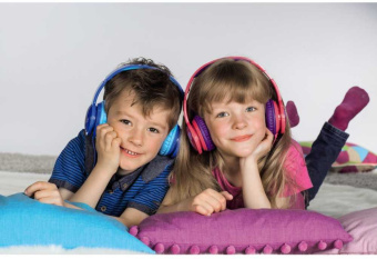 Наушники мониторные Hama Blink`n Kids 1.2м розовый проводные оголовье (00135664) - купить недорого с доставкой в интернет-магазине