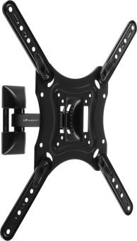 Кронштейн для телевизора Ultramounts UM868 черный 23"-55" макс.35кг настенный поворот и наклон - купить недорого с доставкой в интернет-магазине