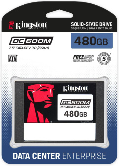Накопитель SSD Kingston SATA III 480GB SEDC600M/480G DC600M 2.5" 1 DWPD - купить недорого с доставкой в интернет-магазине
