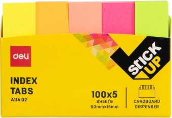 Закладки самокл. бумажные Deli EA11402 50x15мм 5цв.в упак. 100лист европодвес - цена, купить или заказать с доставкой в интернет-магазине Закладки самокл. бумажные Deli EA11402 50x15мм 5цв.в упак. 100лист европодвес - купить недорого с доставкой в интернет-магазине