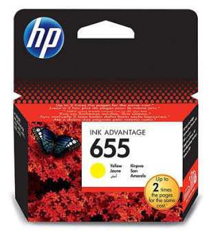 Картридж струйный HP 655 CZ112AE желтый (600стр.) для HP DJ IA 3525/4615/4625/5525/6525 - купить недорого с доставкой в интернет-магазине