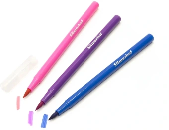 Фломастеры Silwerhof Create 10мм 169мм кисть Вентилируемый 12цв. пакет с европодвесом - купить недорого с доставкой в интернет-магазине