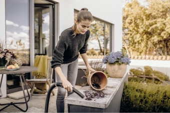 Строительный пылесос Karcher WD 3 V-17/4/20 1000Вт желтый - купить недорого с доставкой в интернет-магазине
