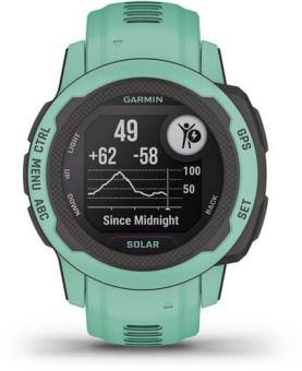 Смарт-часы Garmin Instinct 2S Solar Tactical 20мм 1.3" AMOLED корп.черный/мятный рем.мятный (010-02564-02) - купить недорого с доставкой в интернет-магазине