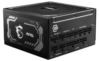 Блок питания MSI ATX 1250W MAG A1250GL Gen.5 80+ gold (20+4pin) APFC 135mm fan 12xSATA Cab Manag RTL - купить недорого с доставкой в интернет-магазине