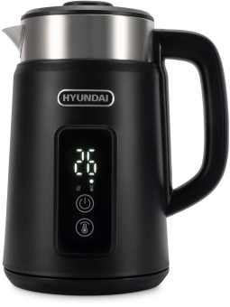 Чайник электрический Hyundai HYK-S3505 1.5л. 2200Вт черный корпус: металл/пластик - купить недорого с доставкой в интернет-магазине