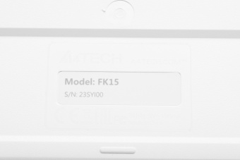 Клавиатура A4Tech FK15 белый USB (FK15 WHITE) кабель 1.5м - купить недорого с доставкой в интернет-магазине