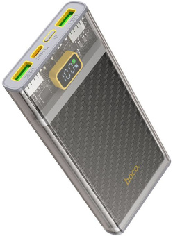 Мобильный аккумулятор Hoco J103 Discovery edition 10000mAh QC/PD 22.5W 5A 2xUSB-A/USB-C серый (J103 DISCOVERY EDITION GRAY) - купить недорого с доставкой в интернет-магазине
