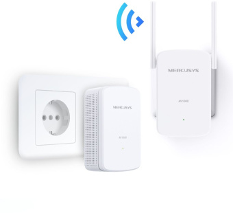 Сетевой адаптер HomePlug AV Mercusys MP510 KIT AV1000 Gigabit Ethernet (ант.внеш.несъем.) 2ант. (упак.:2шт) - купить недорого с доставкой в интернет-магазине
