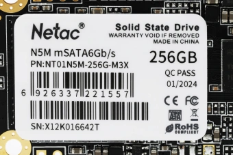 Накопитель SSD Netac mSATA 256GB NT01N5M-256G-M3X N5M mSATA - купить недорого с доставкой в интернет-магазине