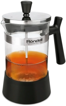 Френч-пресс Rondell Wonder RDS-426 0.6л черный/стальной - купить недорого с доставкой в интернет-магазине