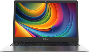 Ноутбук Digma EVE P4850 Pentium N5030 8Gb SSD256Gb Intel UHD Graphics 605 14" IPS FHD (1920x1080) Windows 11 Pro dk.grey WiFi BT Cam 4800mAh (DN14N5-8CXW01) - купить недорого с доставкой в интернет-магазине