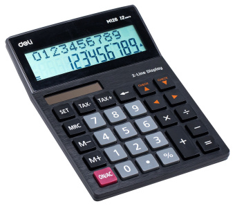 Калькулятор настольный Deli EM126 черный 12-разр. - купить недорого с доставкой в интернет-магазине