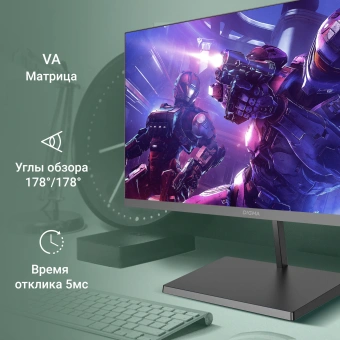 Монитор Digma 23.8" Progress 24A501F черный VA LED 16:9 HDMI матовая 250cd 178гр/178гр 1920x1080 100Hz FreeSync VGA FHD 3кг - купить недорого с доставкой в интернет-магазине