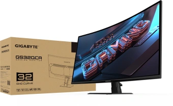 Монитор Gigabyte 31.5" GS32QCA черный VA LED 16:9 HDMI M/M матовая 3500:1 250cd 178гр/178гр 2560x1440 180Hz DP QHD 5.86кг - купить недорого с доставкой в интернет-магазине