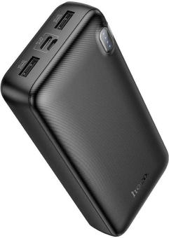 Мобильный аккумулятор Hoco J128A Powerful 20000mAh 3A 2xUSB-A черный (21175) - купить недорого с доставкой в интернет-магазине